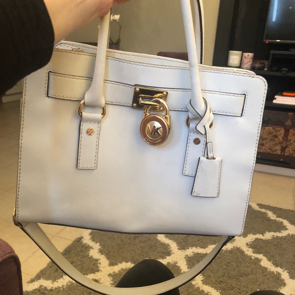 Michael Kors white satchel